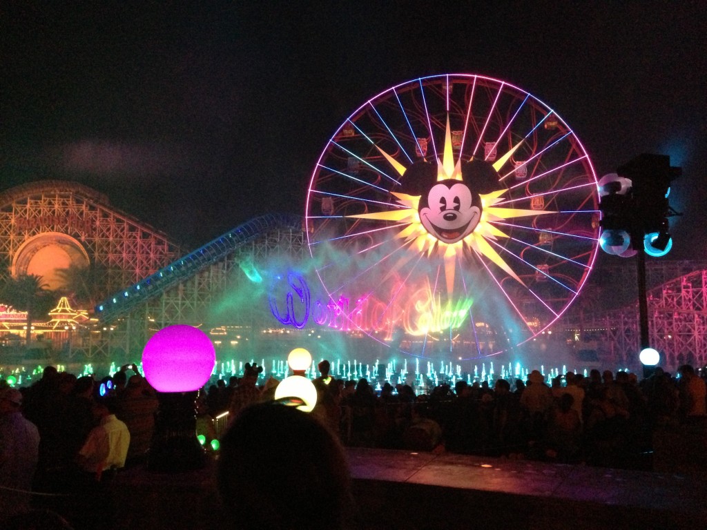 world of color etched from buzz lightyears laser in mickeys fart cloud